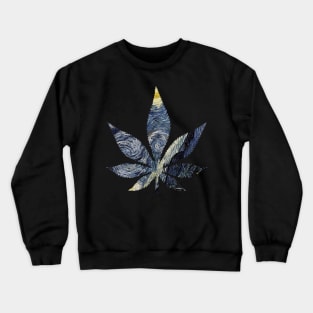 starry night weed Crewneck Sweatshirt